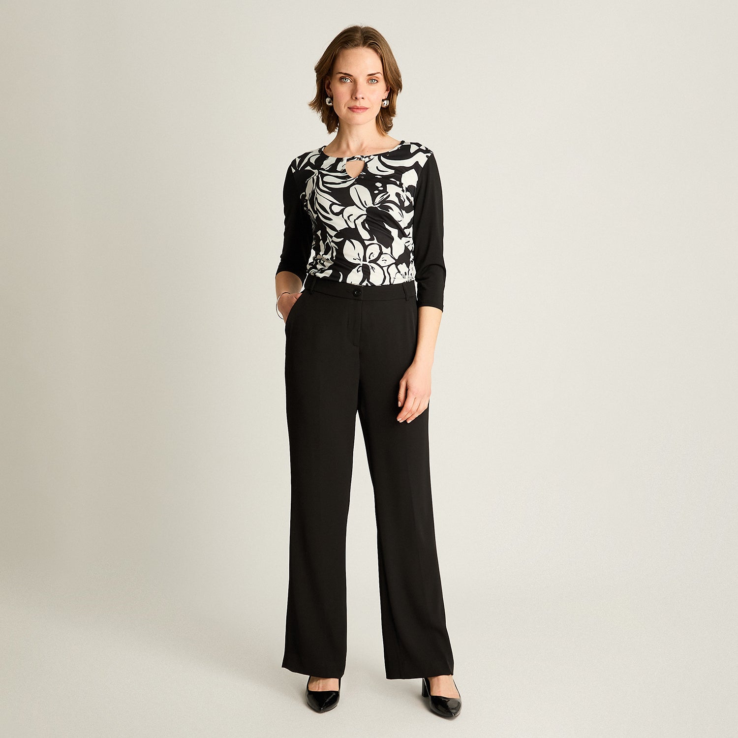 Pantalón Palazzo Negro Formal