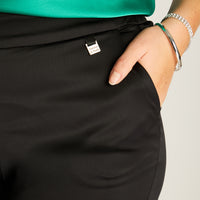 Pantalón Palazzo Negro Elegante