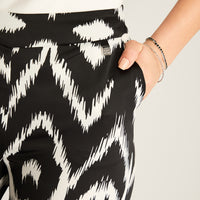 Pantalón Palazzo Estampado Crudo