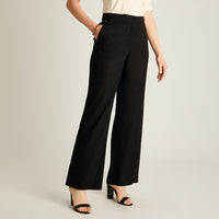 Pantalón Formal Palazzo Lino Negro