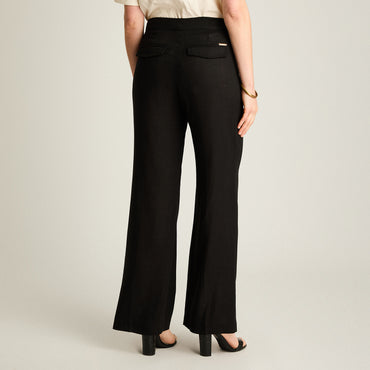 Pantalón Formal Palazzo Lino Negro