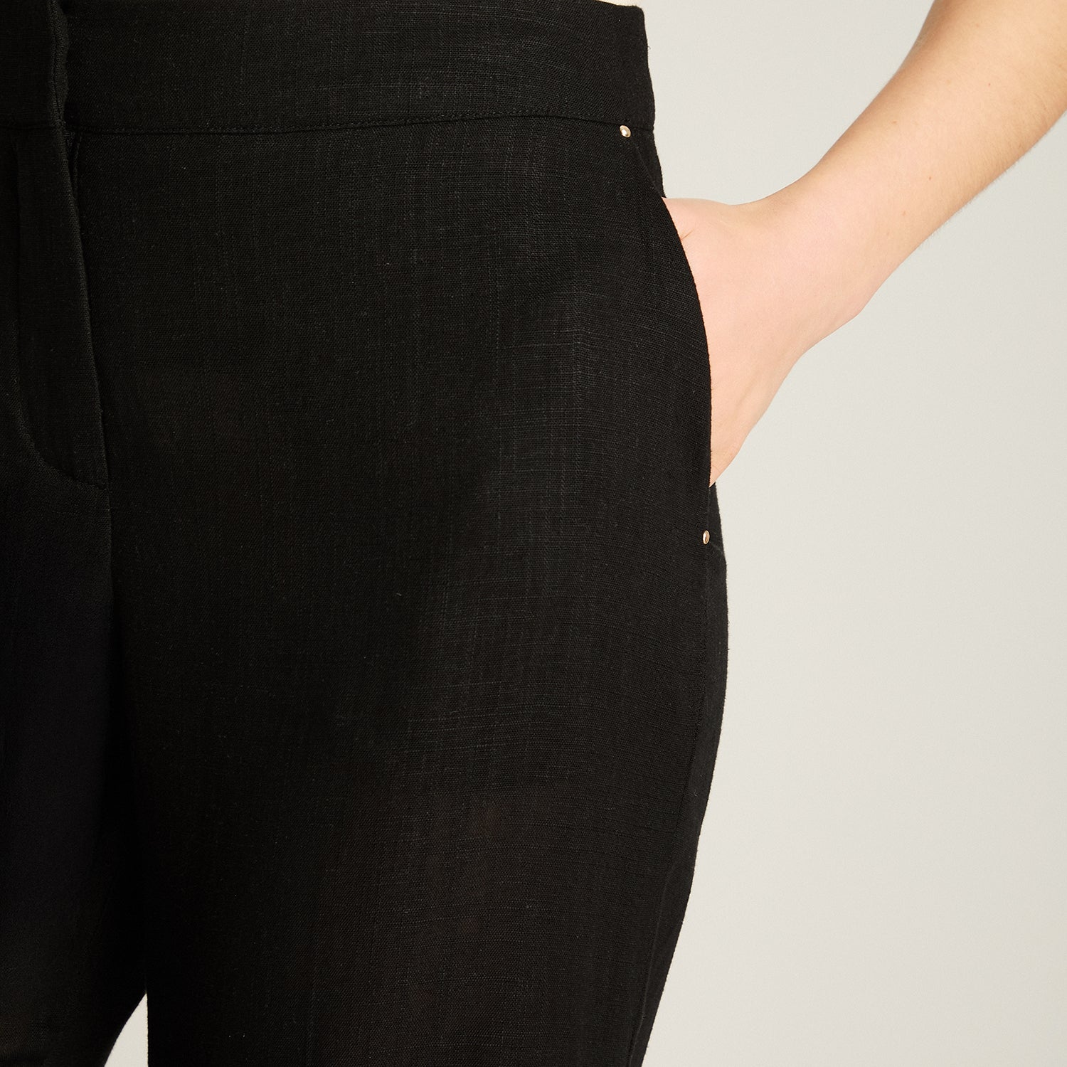 Pantalón Formal Palazzo Lino Negro