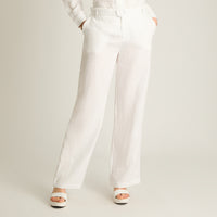 Pantalón Palazzo Blanco 100% Lino