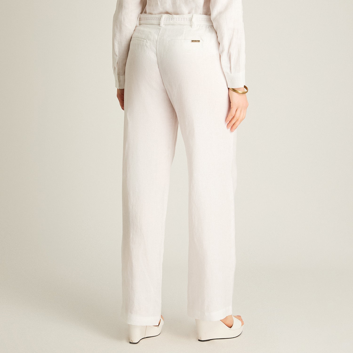 Pantalón Palazzo Blanco 100% Lino