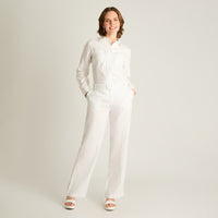 Pantalón Palazzo Blanco 100% Lino