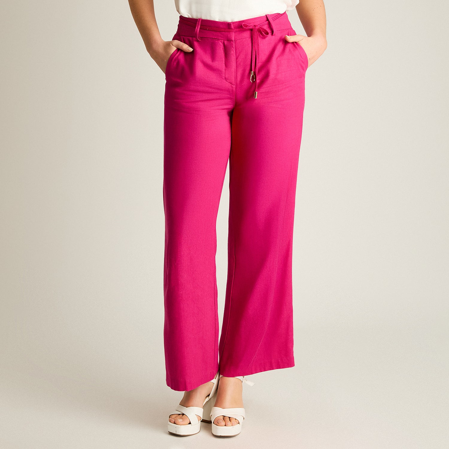 Pantalón Formal Palazzo Fucsia