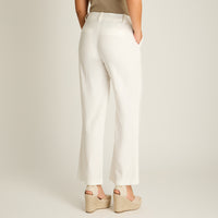 Pantalon Formal Crudo Elasticidad Nula Sin Forro Calce Normal Tela Plano