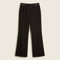 Pantalón Negro Palazzo Formal tela liviana en plano