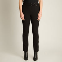 Pantalon Formal Negro Elasticidad Nula Sin Forro Calce Normal Tela Plano