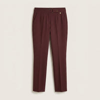 Pantalón Básico Recto con Pretina Elasticada en plano