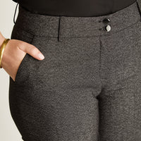 Pantalon Formal Marengo Elasticidad Nula Sin Forro Calce Normal Tela Plano