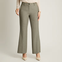Pantalón Gris Wide Leg Fantasía con Botón