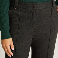 Pantalon Formal Marengo Elasticidad Media Sin Forro Calce Normal Tela Punto