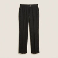Pantalón Recto De Lana Gris Oscuro en plano