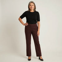 Pantalon Recto Lana Burdeo en modelo adulta