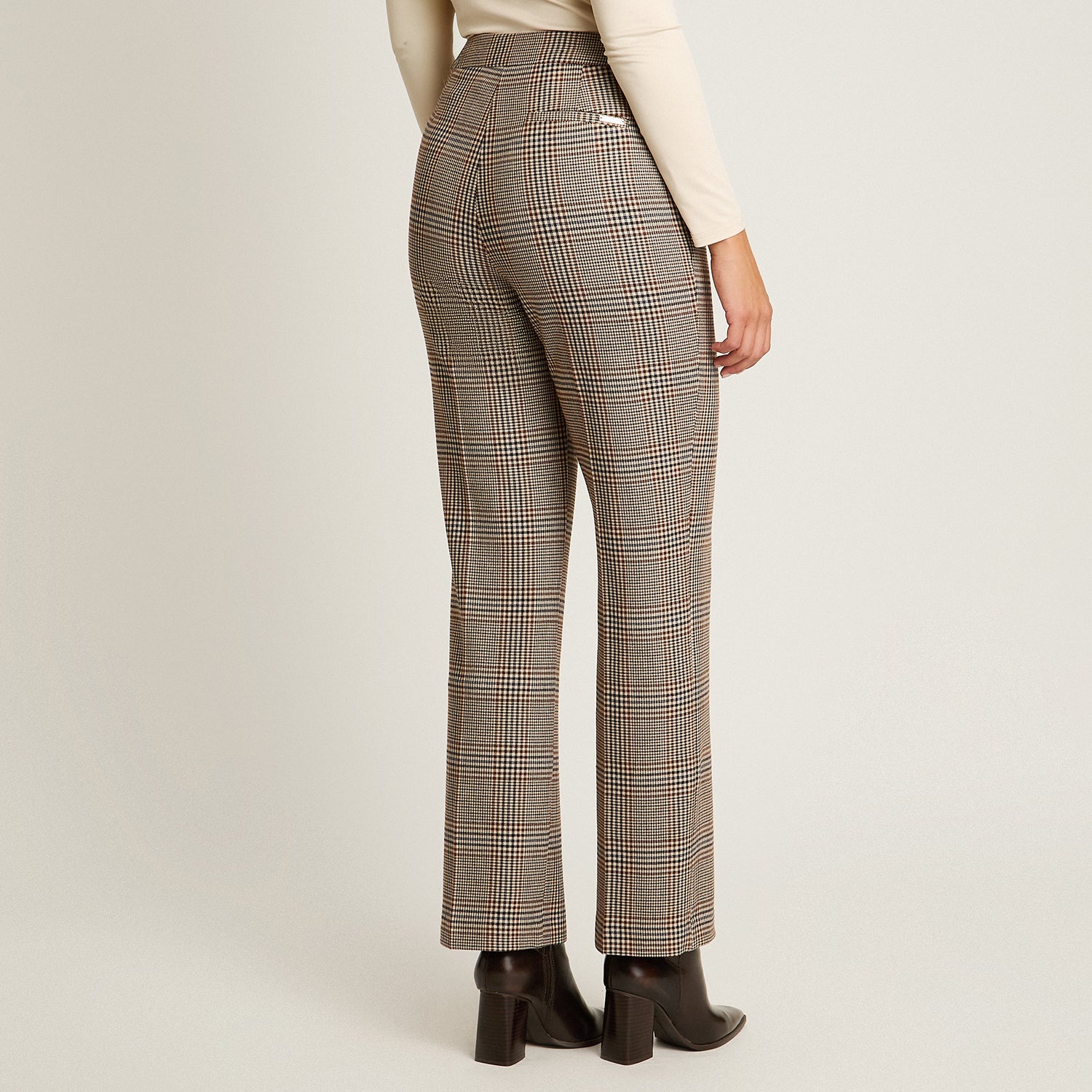 Pantalon Formal Gris Elasticidad Nula Sin Forro Calce Normal Tela Plano