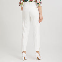 Pantalón Formal Slim Botón Oculto Crudo