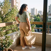 Pantalón Formal Slim Botón Oculto Camel lifestyle