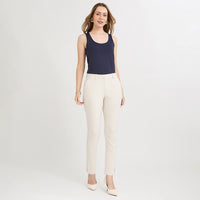Pantalón Formal Slim Botón Oculto Arena