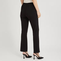 Pantalón Formal Recto Pretina Elasticada Negro