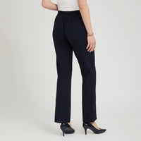 Pantalón Formal Recto Pretina Elasticada Azul