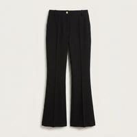 Pantalón Formal Flare con un Botón Negro en plano