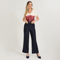 Pantalón Formal Look Denim Azul