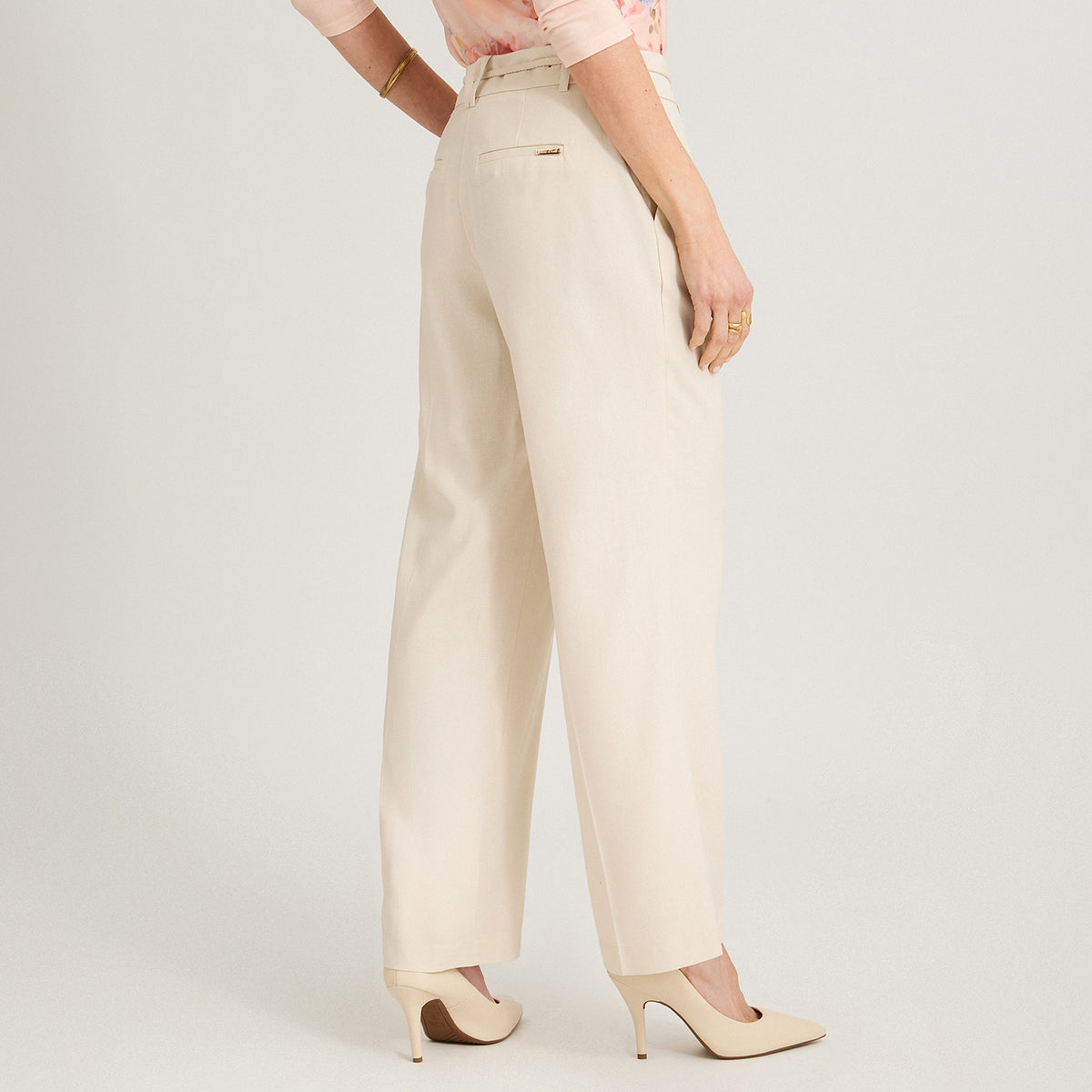 Pantalón Formal de Lino Palazzo Arena
