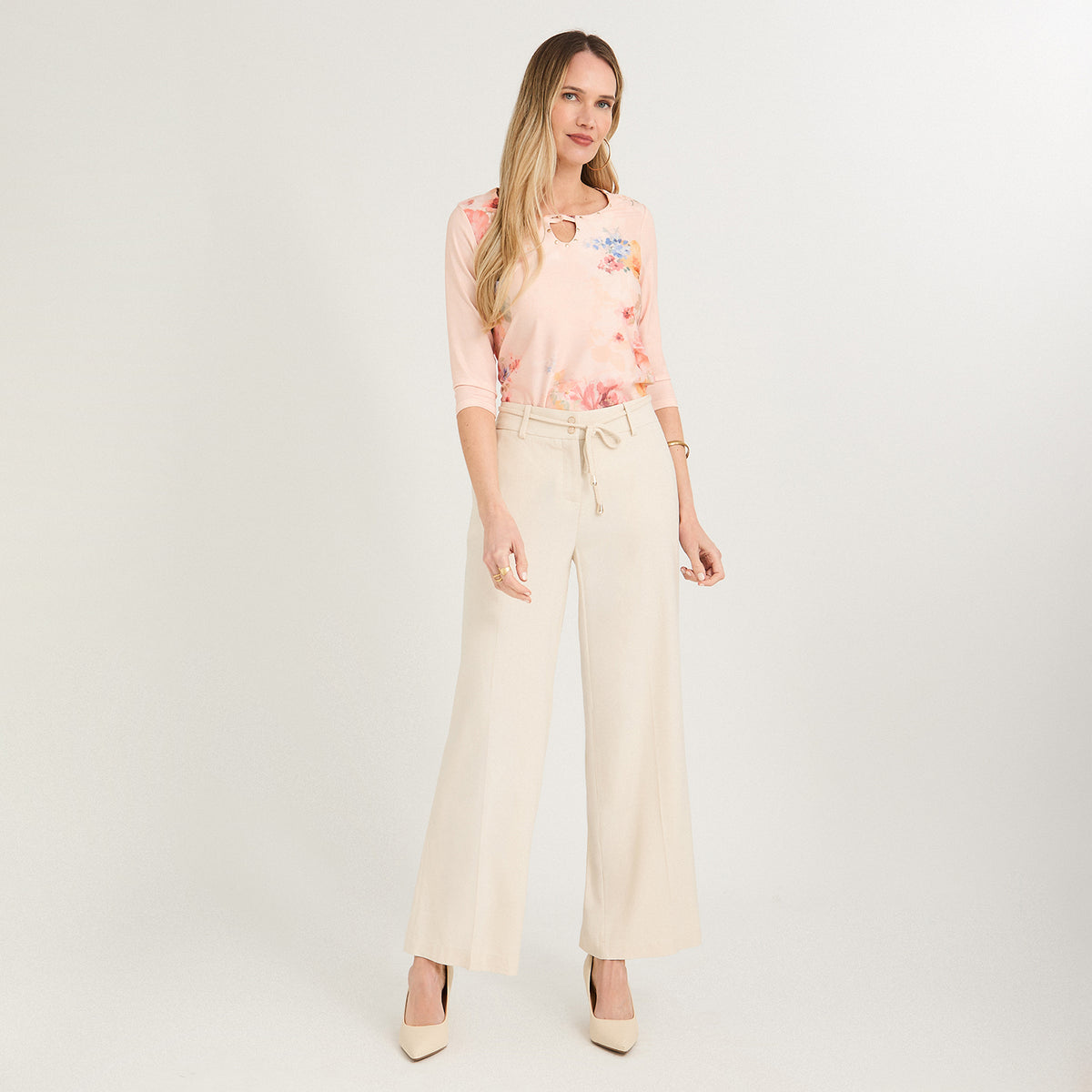 Pantalón Formal de Lino Palazzo Arena