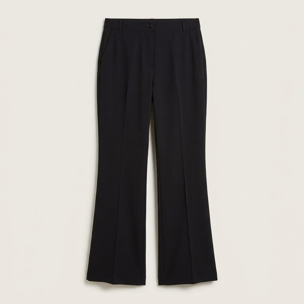 Pantalón Formal Sastrero Básico Liviano Negro en plano