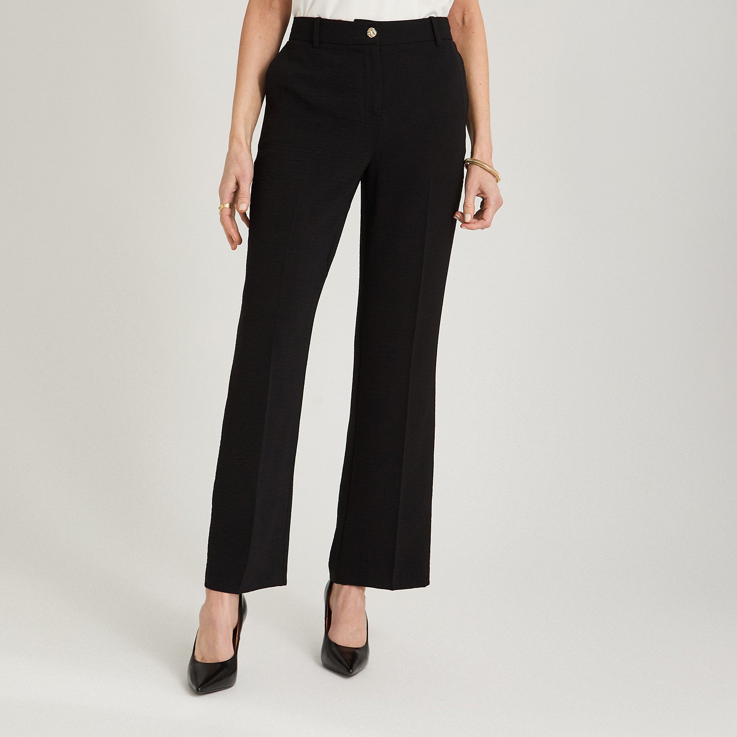 Pantalón Formal Palazzo Liviano Negro