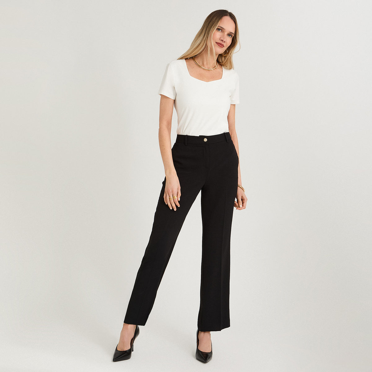 Pantalón Formal Palazzo Liviano Negro