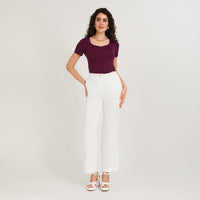 Pantalón Formal Palazzo Liviano Crudo