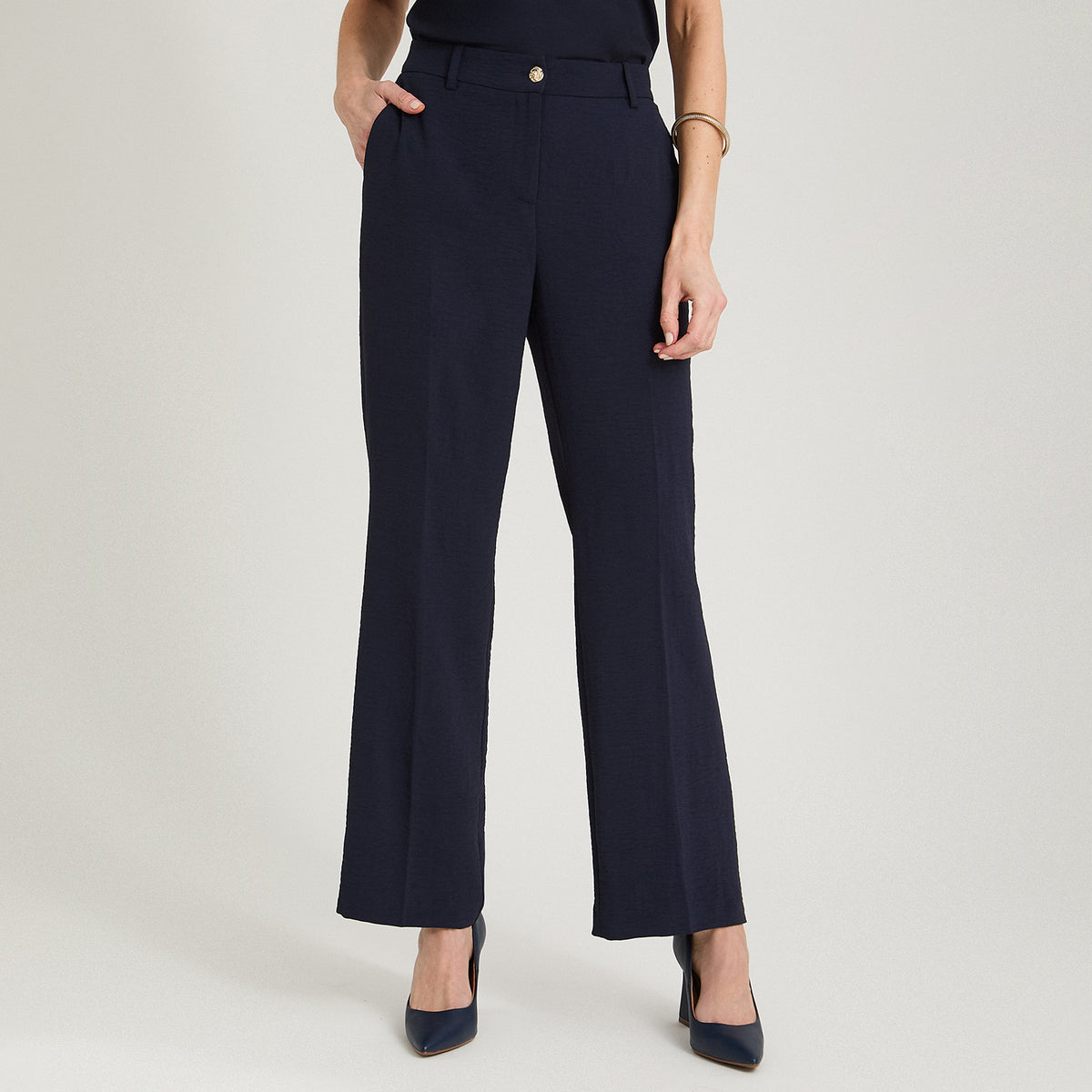 Pantalón Formal Palazzo Liviano Azul