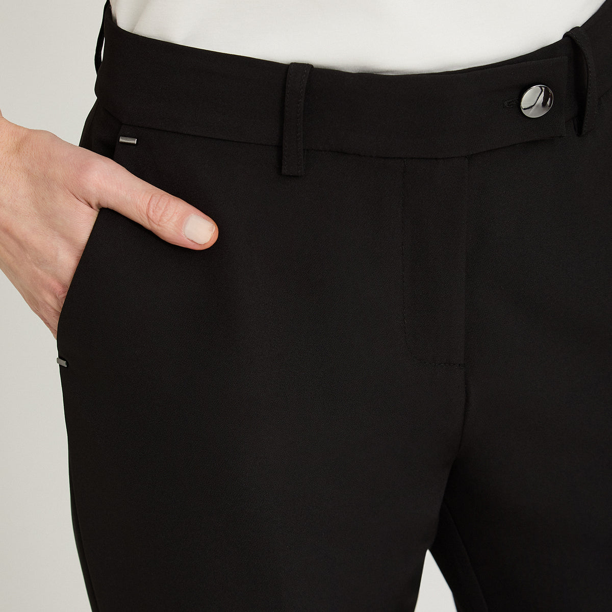 Pantalón Formal Slim un Botón Negro
