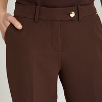 Pantalón Formal Slim un Botón Café