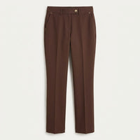 Pantalón Formal Slim un Botón Café en plano