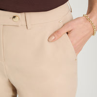 Pantalón Formal Slim un Botón Beige
