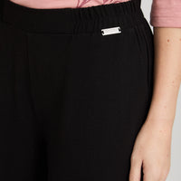 Pantalón Sport Palazzo Pretina Elasticada Negro