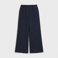 Pantalón Sport Palazzo Pretina Elasticada Azul en plano