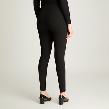 Calza Slim Con Control De Abdomen Negro Lorenzo Di Pontti