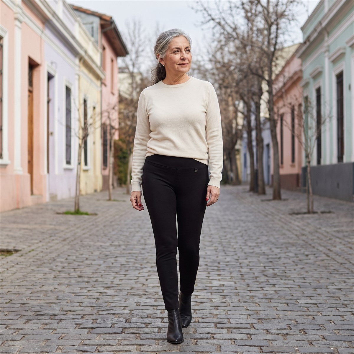 Calza Pretina Ancha Control De Abdomen lifestyle