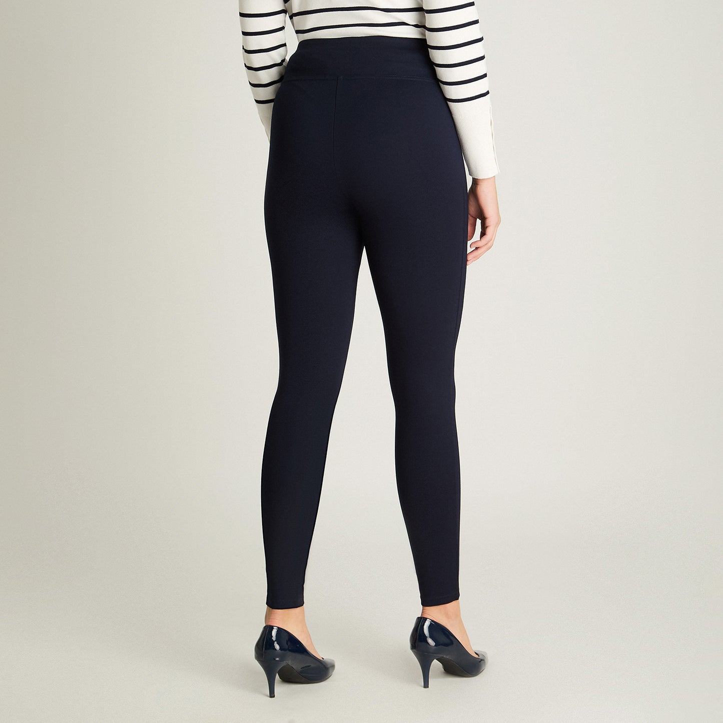 Calza Slim Con Control De Abdomen Azul Lorenzo Di Pontti