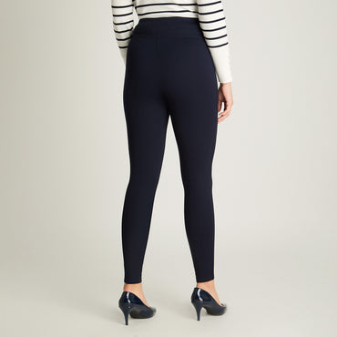 Calza Slim Con Control De Abdomen Azul Lorenzo Di Pontti