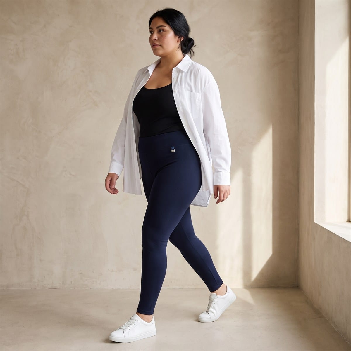 Calza Pretina Ancha Control De Abdomen lifestyle