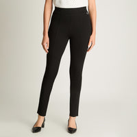 Calza Skinny Con Push Up Negro Lorenzo Di Pontti