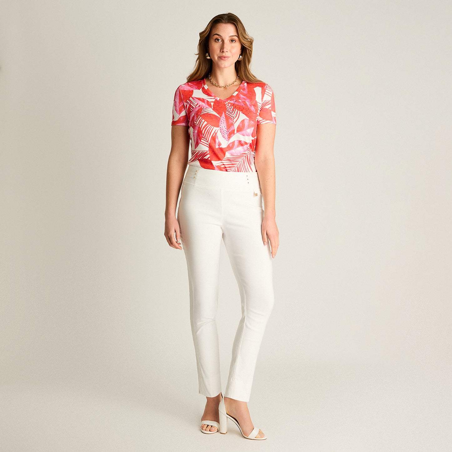 Calza Crudo Slim Tiro Medio