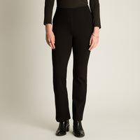 Calza Negro Elasticidad Media Sin Forro Calce Normal Tela Punto