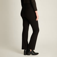 Calza Negro Elasticidad Media Sin Forro Calce Normal Tela Punto