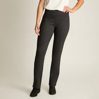 Calza Gris Elasticidad Media Sin Forro Calce Normal Tela Punto